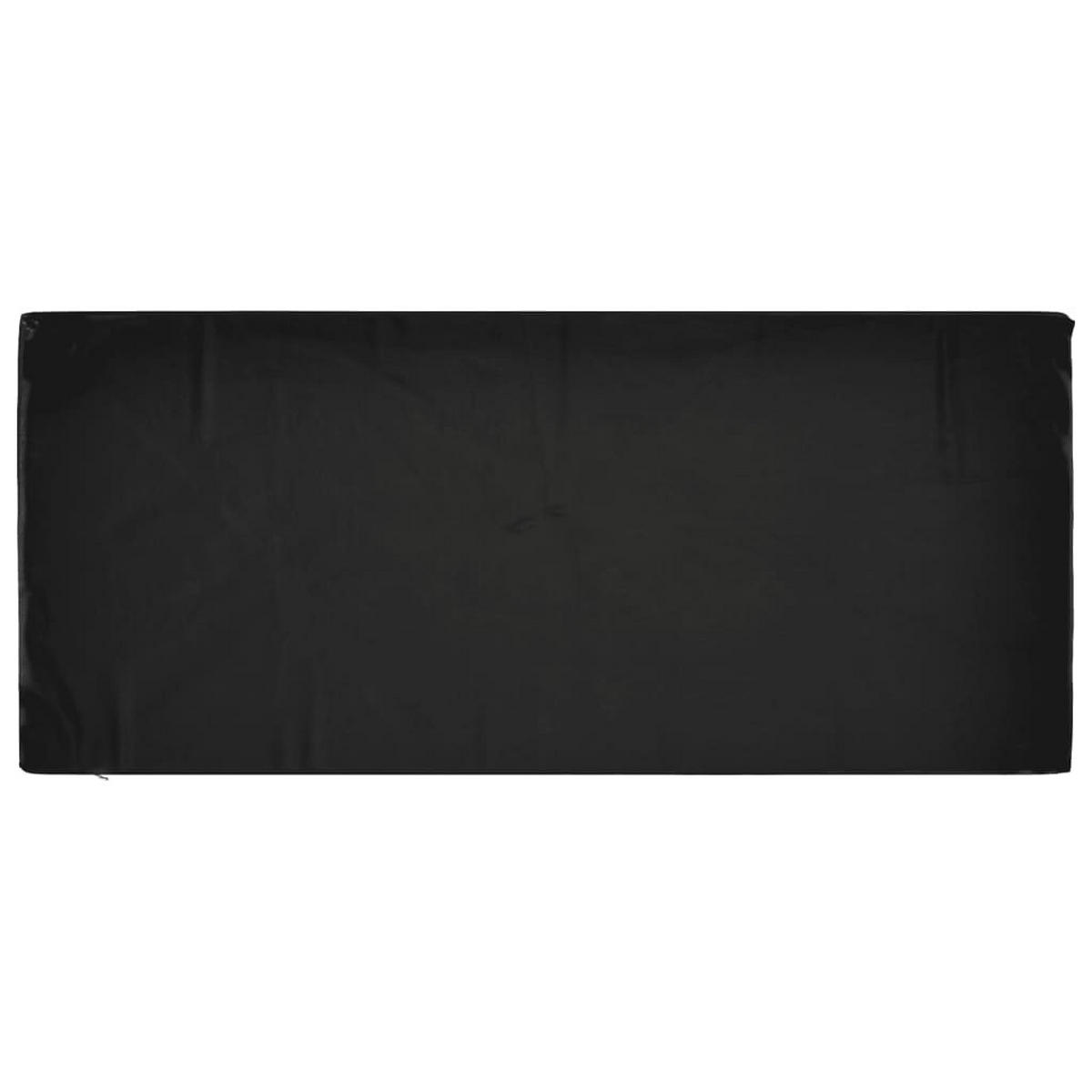 GARTENMÖBEL-ABDECKUNG 8 Ösen 125/55/75 Cm Rechteckig - Schwarz, Kunststoff (125/55/75cm) - vidaXL