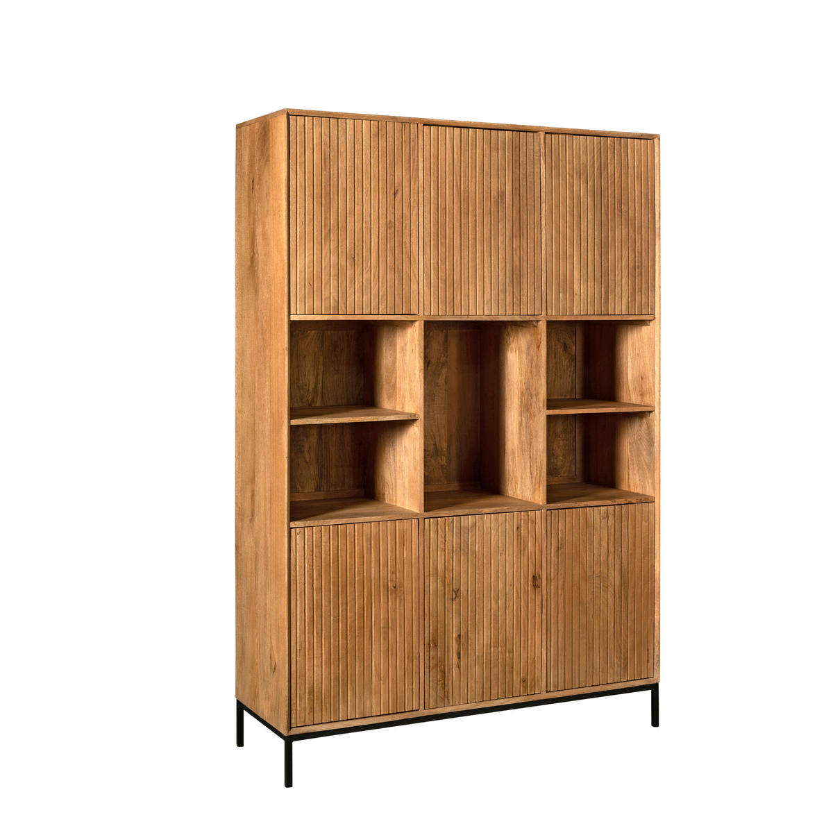 REGAL Madison Braun 45/135/200 cm - Braun, Holz (135/200/45cm) - Starfurn