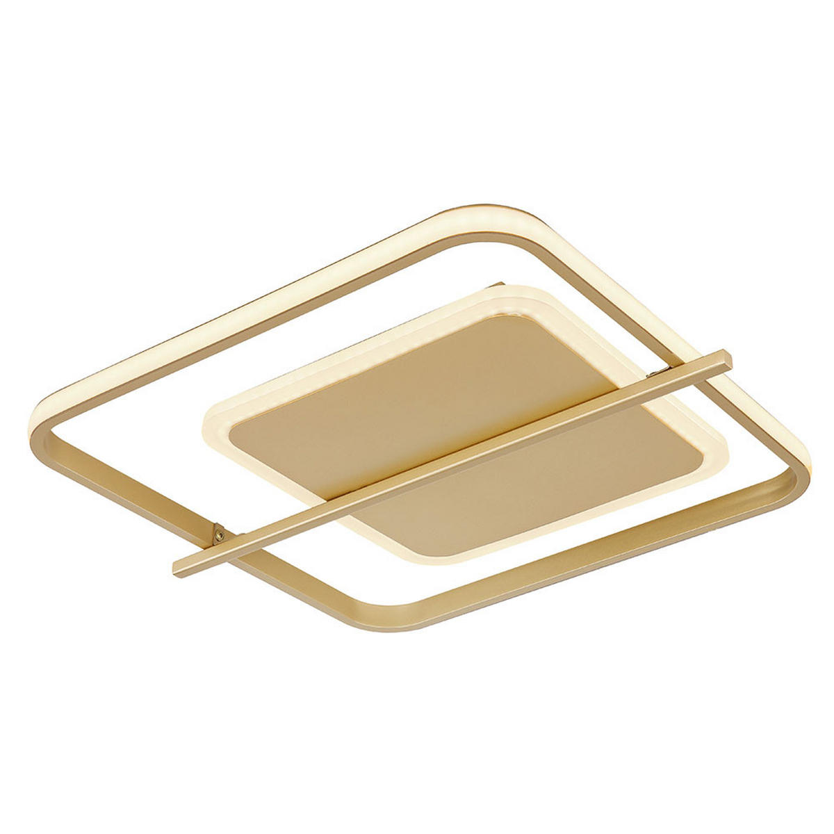 LED DECKENLEUCHTE Metall Goldfarben - Goldfarben, Metall (40/36/5cm) - Globo Lighting