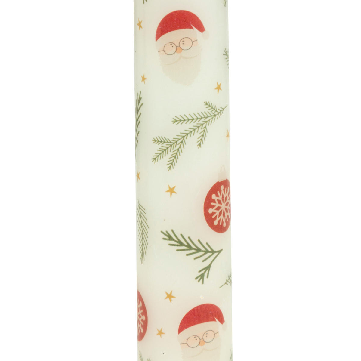 TISCHKERZEN festliches Muster 2,1/2,1/24,5 cm - Multicolor, Paraffin (2.1/24.5/2.1cm) - Atmosphera Createur d´interieur