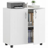 AKTENSCHRANK DE-14519 2 Türen abschließbar Weiß - Weiß, Holzwerkstoff (40/80/80cm) - ComfortXL