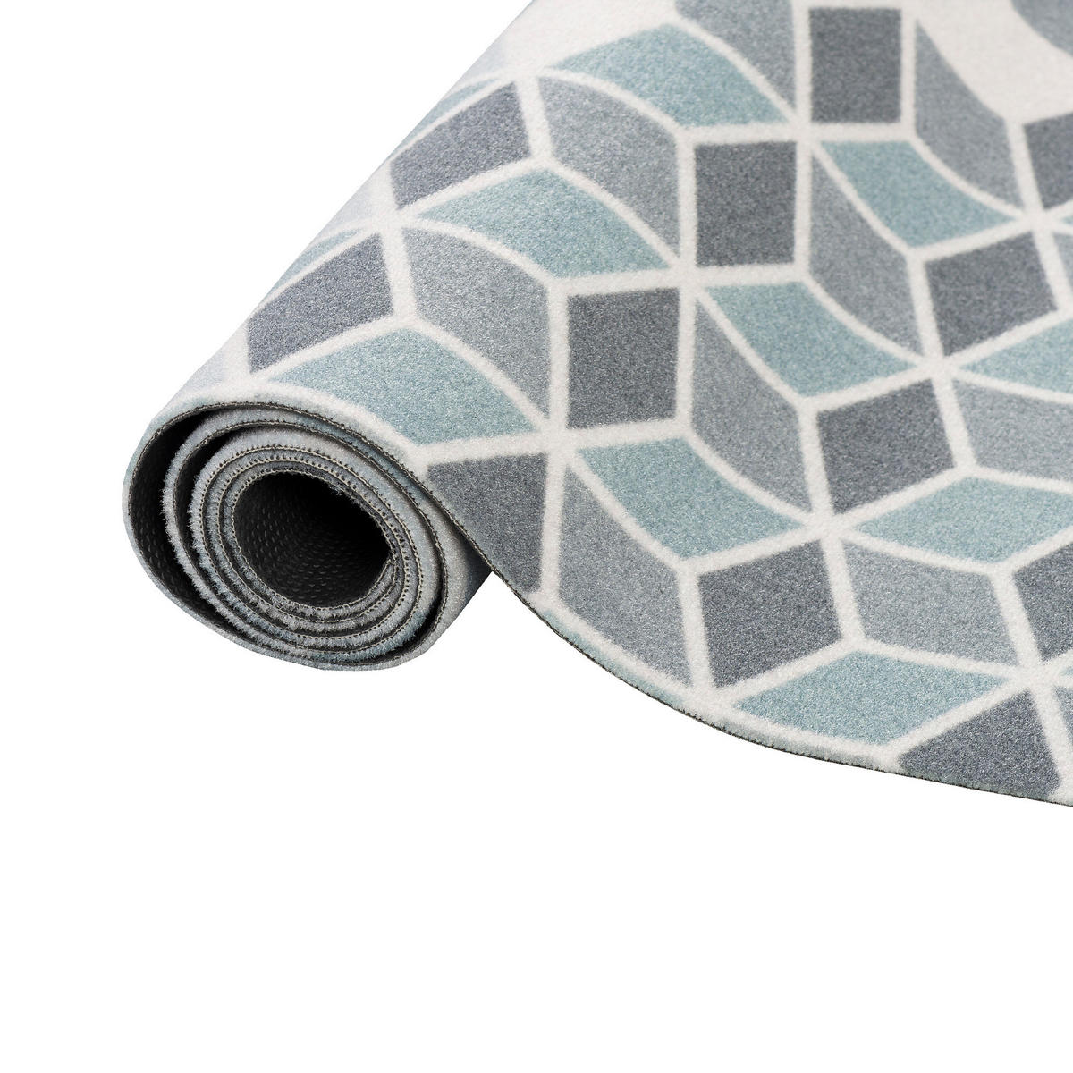 KÜCHENLÄUFER TEPPICH TRENDY RETRO - Blau, Textil (45/145cm) - Pergamon