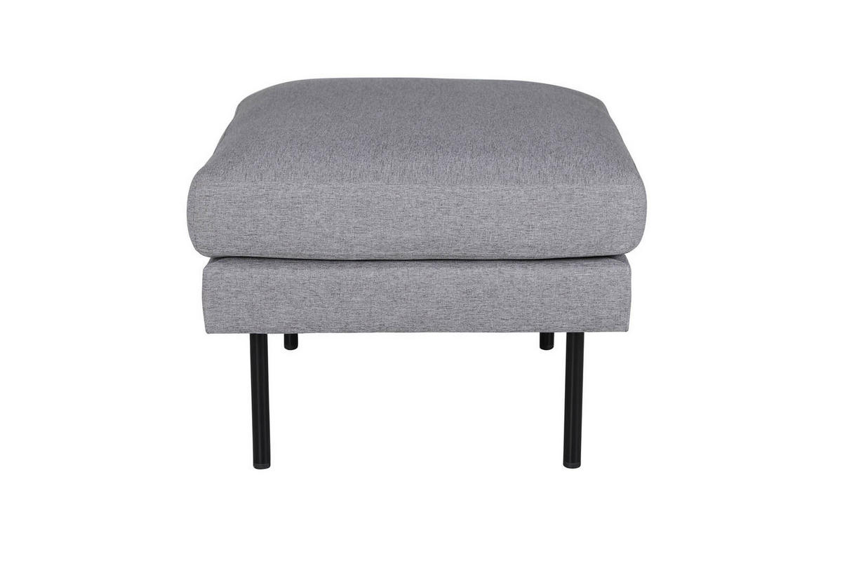 POUF schwarz grau - Grau, Holzwerkstoff (85/47/64cm) - ebuy24
