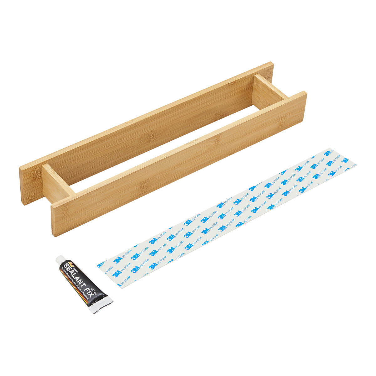 WAND-HANDTUCHHALTER Timrå - Naturfarben, Holz (41/5/8cm)