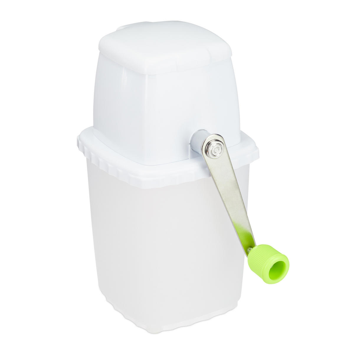 DRVIČ ľadu - biela, kov/plast (16/23.5/12.5cm) - Relaxdays