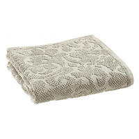 HANDTUCH Gilda perlweiß 50 x 100 cm - Hellgrau, Textil (50/100cm) - Vivaraise