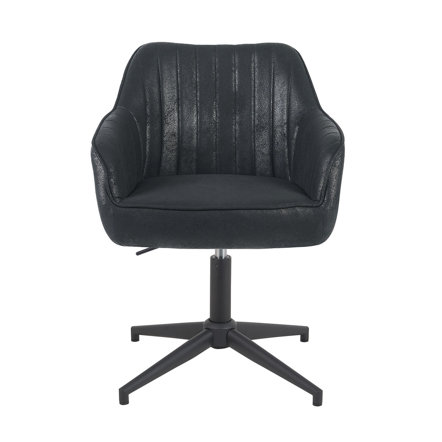 BÜROSTUHL Mika-Caro - Schwarz, Textil/Metall (60/79/61cm) - DUBI Möbel