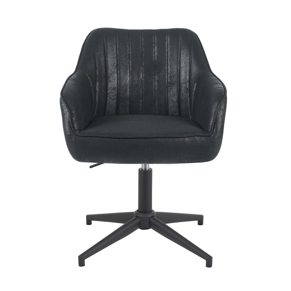 BÜROSTUHL Mika-Caro - Schwarz, Textil/Metall (60/79/61cm) - DUBI Möbel