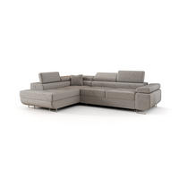 ECKSOFA Monaro Mit Schlaffunktion - Hellgrau, Holzwerkstoff/Textil (275/202cm) - Fun Möbel