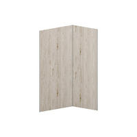 WANDPANEELE für Dusche - 120 cm x 90 cm - plastik - naturfarben hell Eneko - Naturfarben, Kunststoff/Metall (120/210/90cm) - Vente-Unique