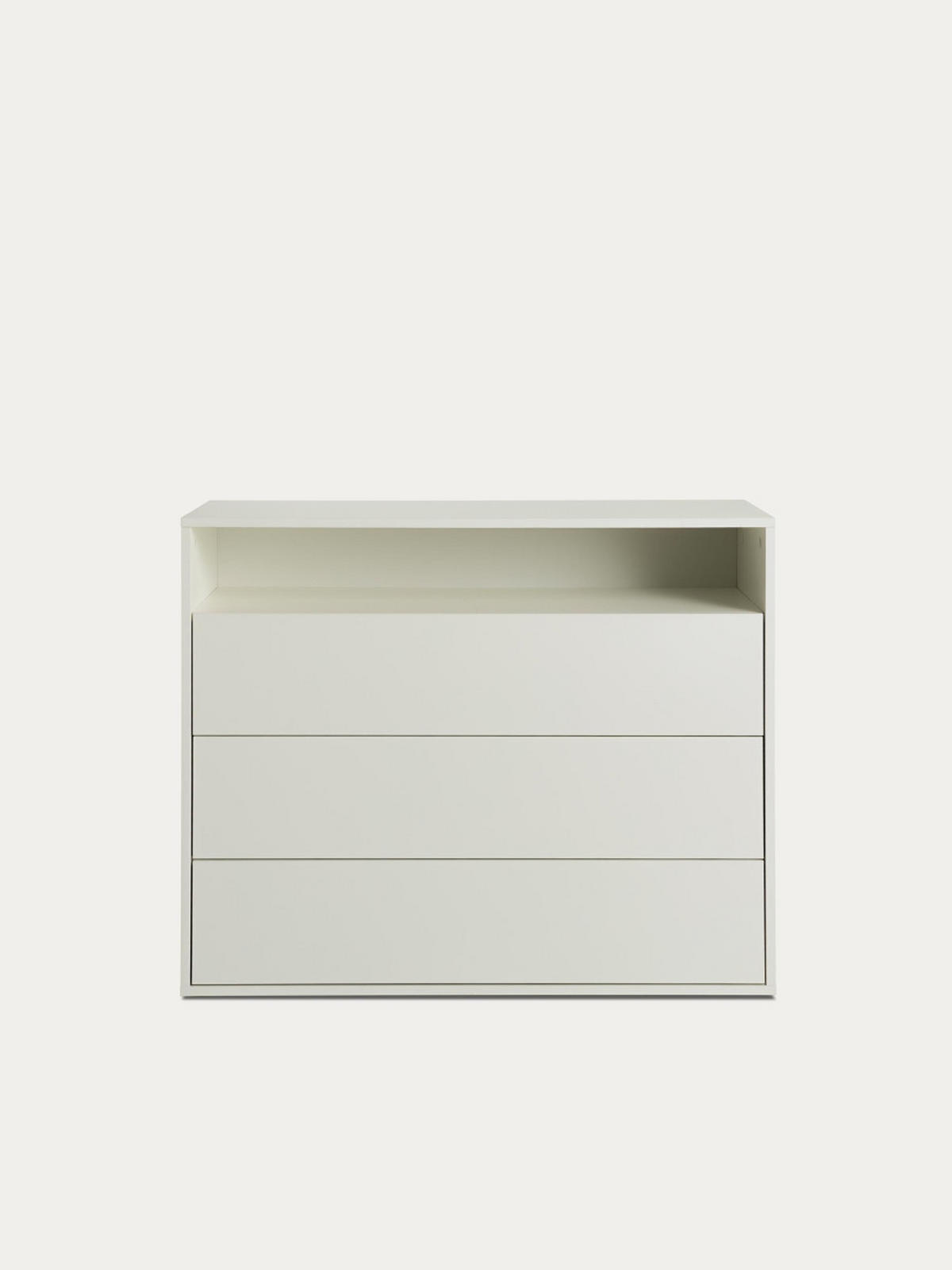 KOMMODE Hegas Weiß 103.5 cm x 83.8 cm - Weiß, Holzwerkstoff (103/83/40cm) - Kenay Home