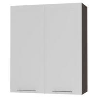 KÜCHENHÄNGESCHRANK Kvantum W4/80 Weiß Matt / Lava Matt 80 / 32,5 / 96cm - Dunkelgrau/Weiß, Holz/Holzwerkstoff (80/96/32.5cm) - Feldmann-Wohnen