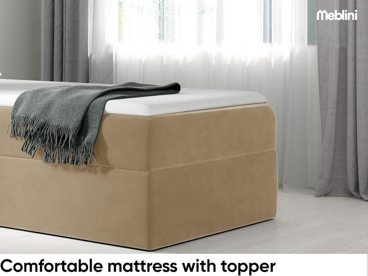 KINDERBETT MINO 3 - Hellbraun, Holzwerkstoff (84/208cm) - Meblini