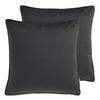 ZIERKISSENHÜLLE VELVET SIGNATURE - Anthrazit, Textil (45/45cm) - Tom Tailor