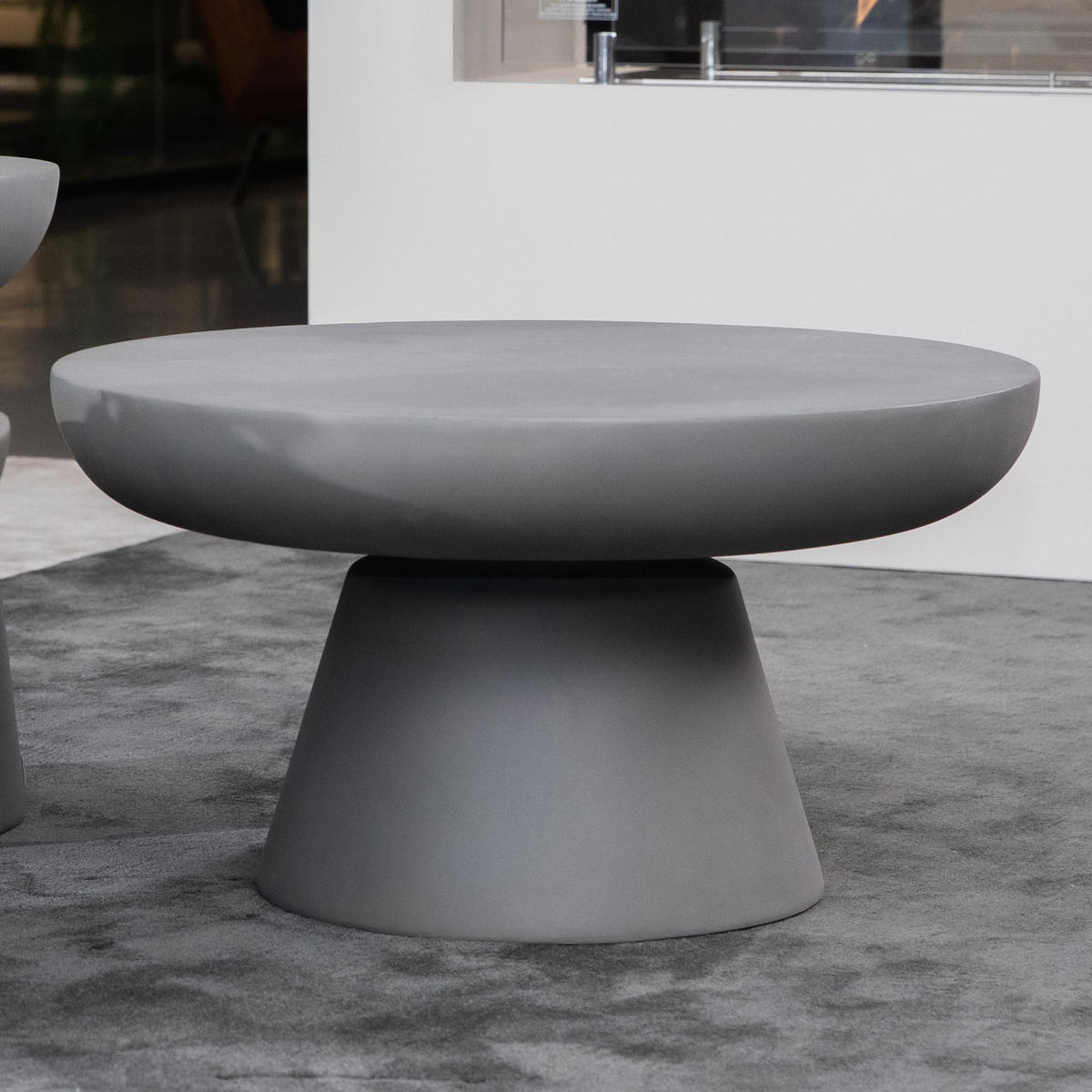 COUCHTISCH KYLIX Klein Betonoptik 66 x 66 x 35 cm - Grau, Naturmaterialien (66/66/35cm) - Elementi