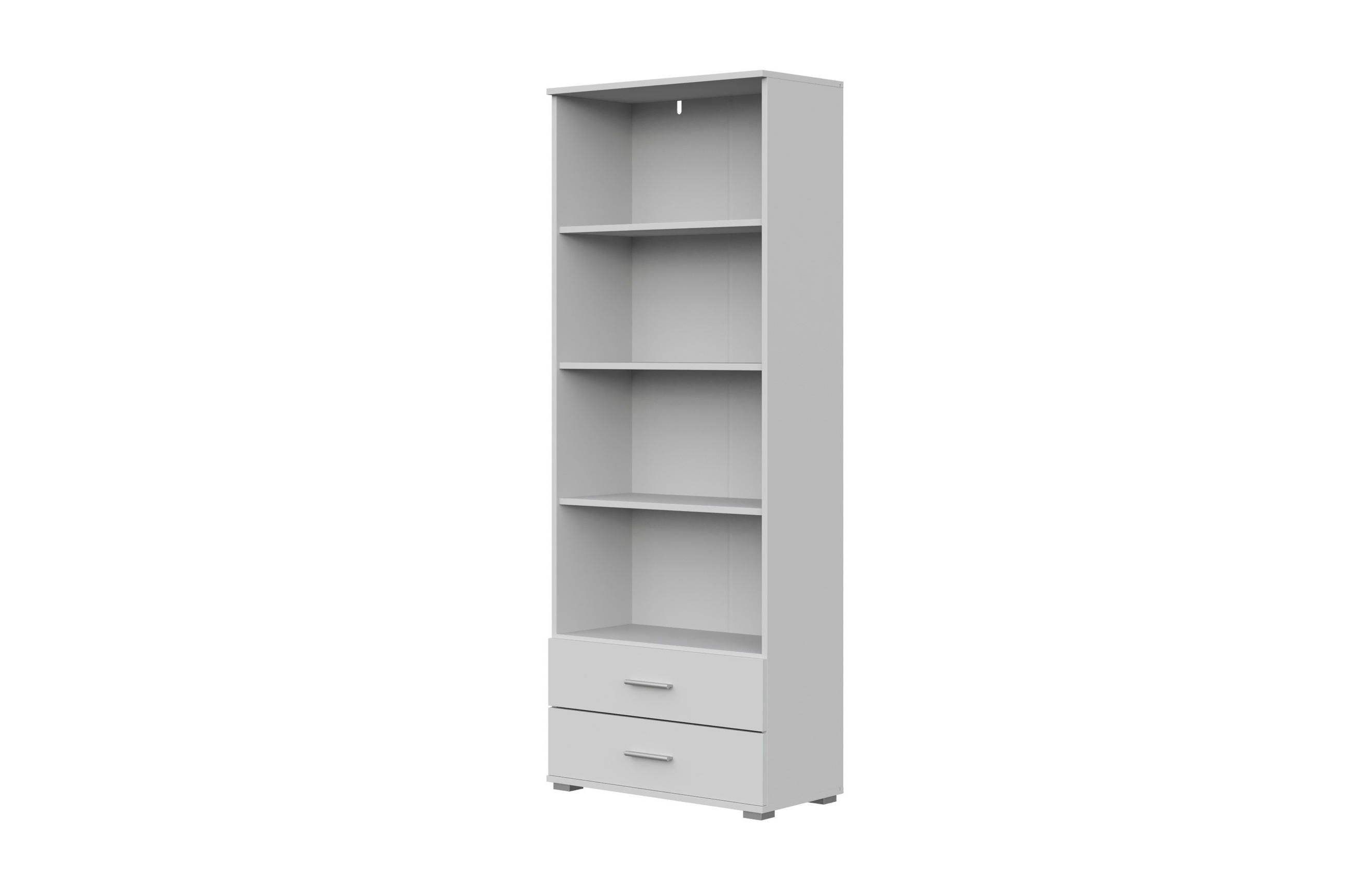 BÜCHERREGAL Weiß 40/180/34 - Weiß, Holzwerkstoff (40/180/34cm) - RAUMHIRSCH FURNITURE