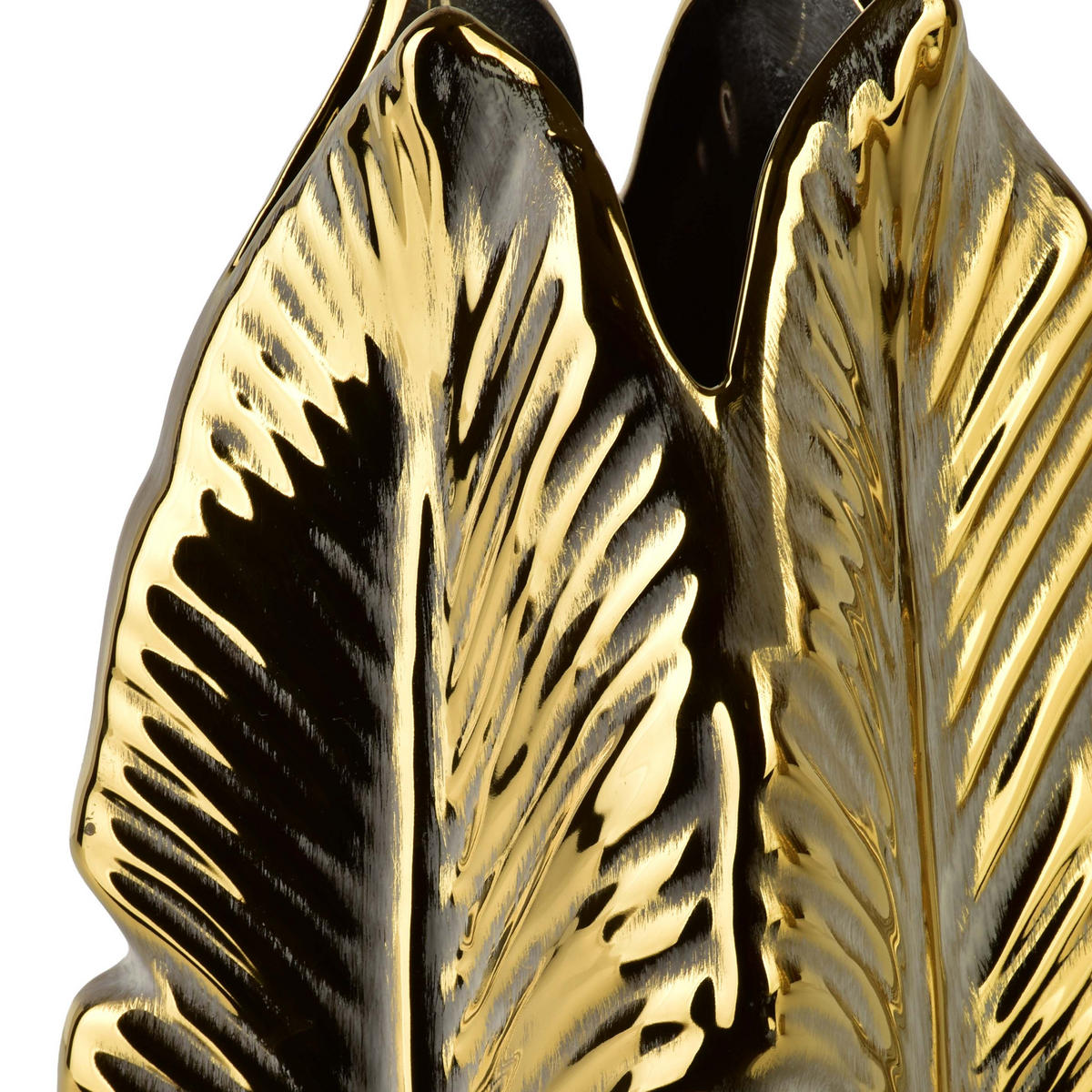 VASE Yarine Gold Gold 8/10/23cm Keramik - Goldfarben, Keramik (30cm) - Mondex
