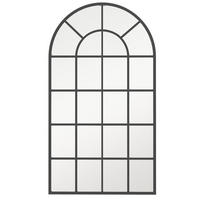 WANDSPIEGEL Garderobenspiegel 110 x 65cm Flurspiegel mit Metallrahmen - Schwarz, Glas/Metall (65/2.5/110cm) - HOMCOM