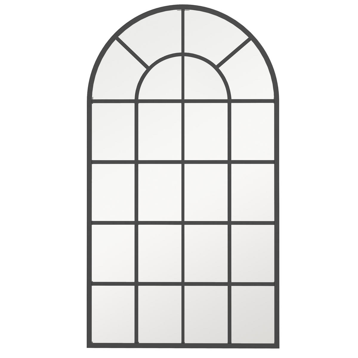 WANDSPIEGEL Garderobenspiegel 110 x 65cm Flurspiegel mit Metallrahmen - Schwarz, Glas/Metall (65/2.5/110cm) - HOMCOM