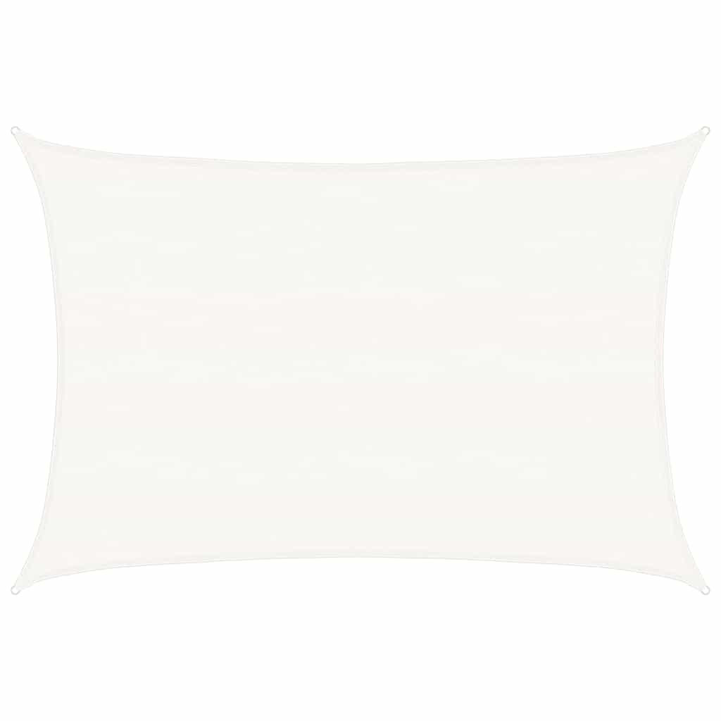 SONNENSEGEL 160 G/M² Weiss 5/7 M Hdpe - Weiß, Kunststoff (700/500cm) - vidaXL