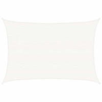 SONNENSEGEL 160 G/M² Weiss 5/7 M Hdpe - Weiß, Kunststoff (700/500cm) - vidaXL