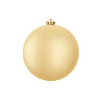 LAALU CHRISTBAUMKUGEL rund gold matt 15 cm - Champagner/Goldfarben, Kunststoff (25/25/25cm) - LAALU