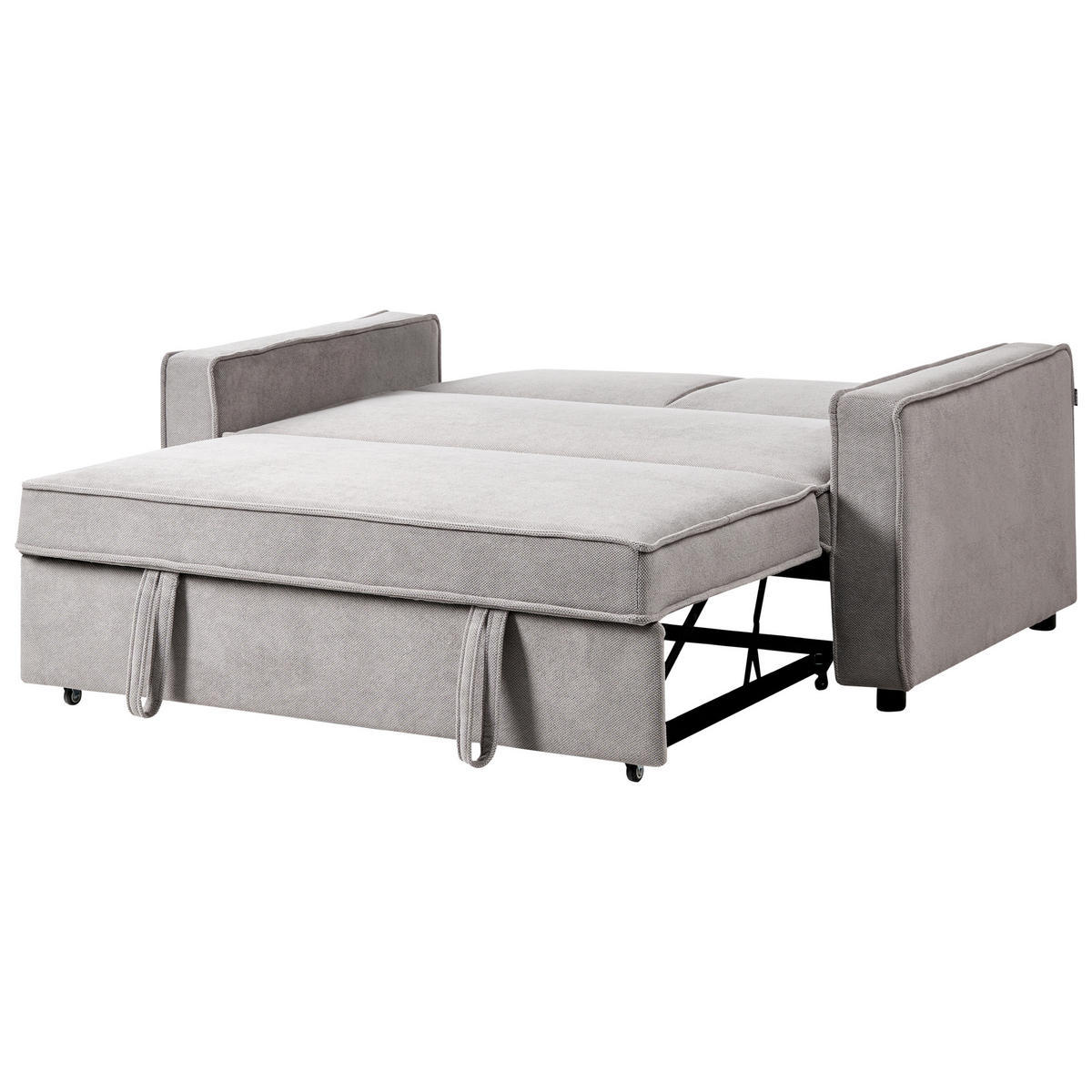 SCHLAFSOFA Stoff Grau Uttela - Dunkelgrau, Textil (172/86/89cm) - Beliani