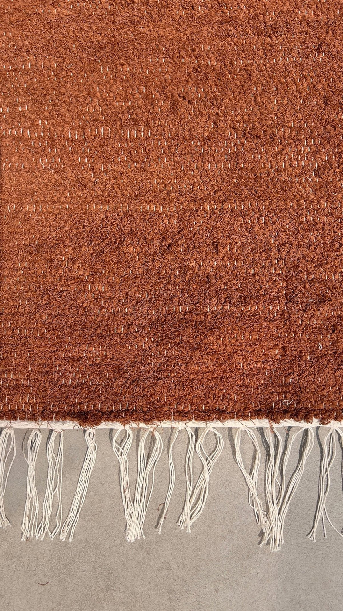 TEPPICH aus recycelter Baumwolle handgewebt bruin - Braun, Naturmaterialien (120/170cm) - AFK Living