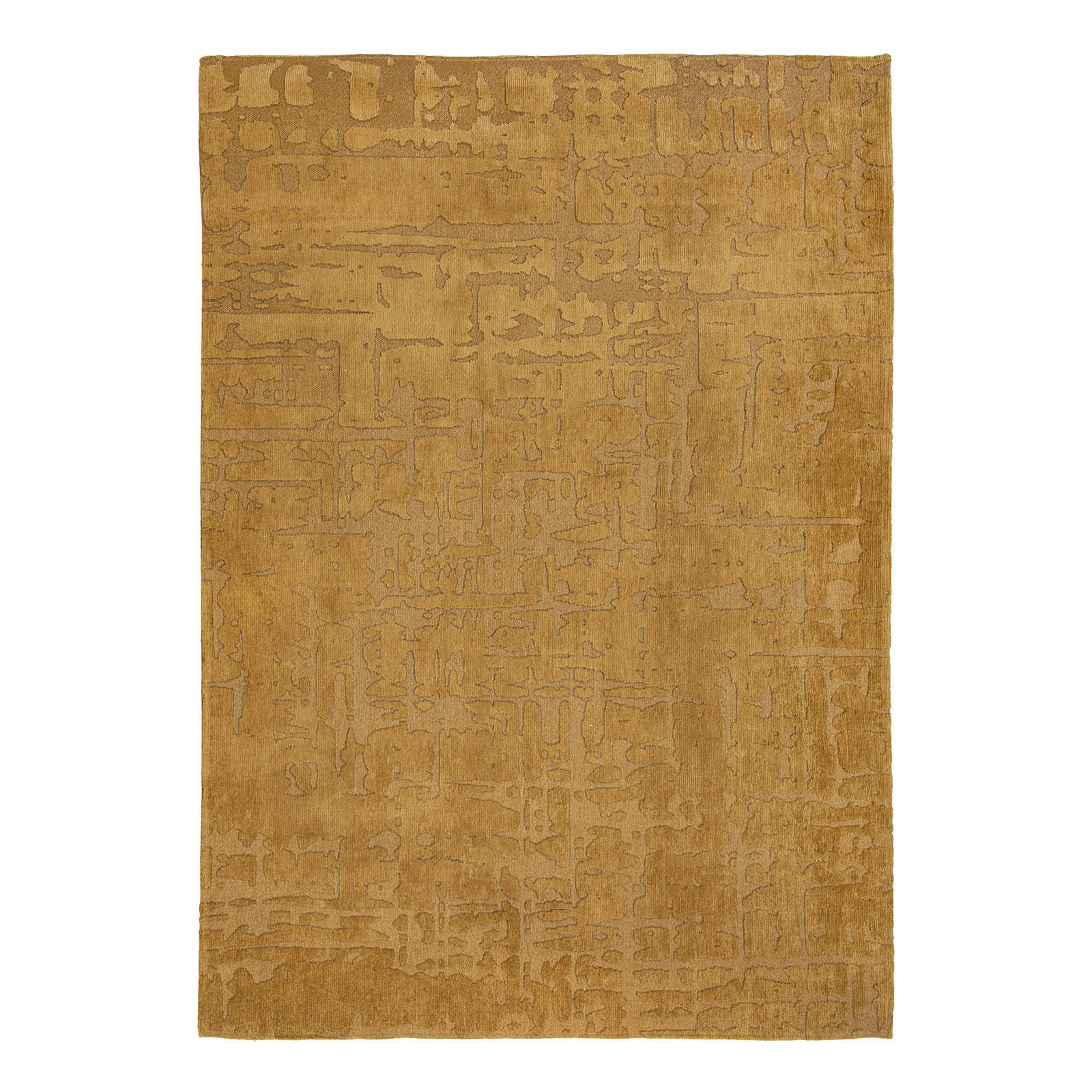 TEPPICH Madagascar Gold Structures 170/240 cm - Gelb, Textil (170/240cm) - Louis De Poortere