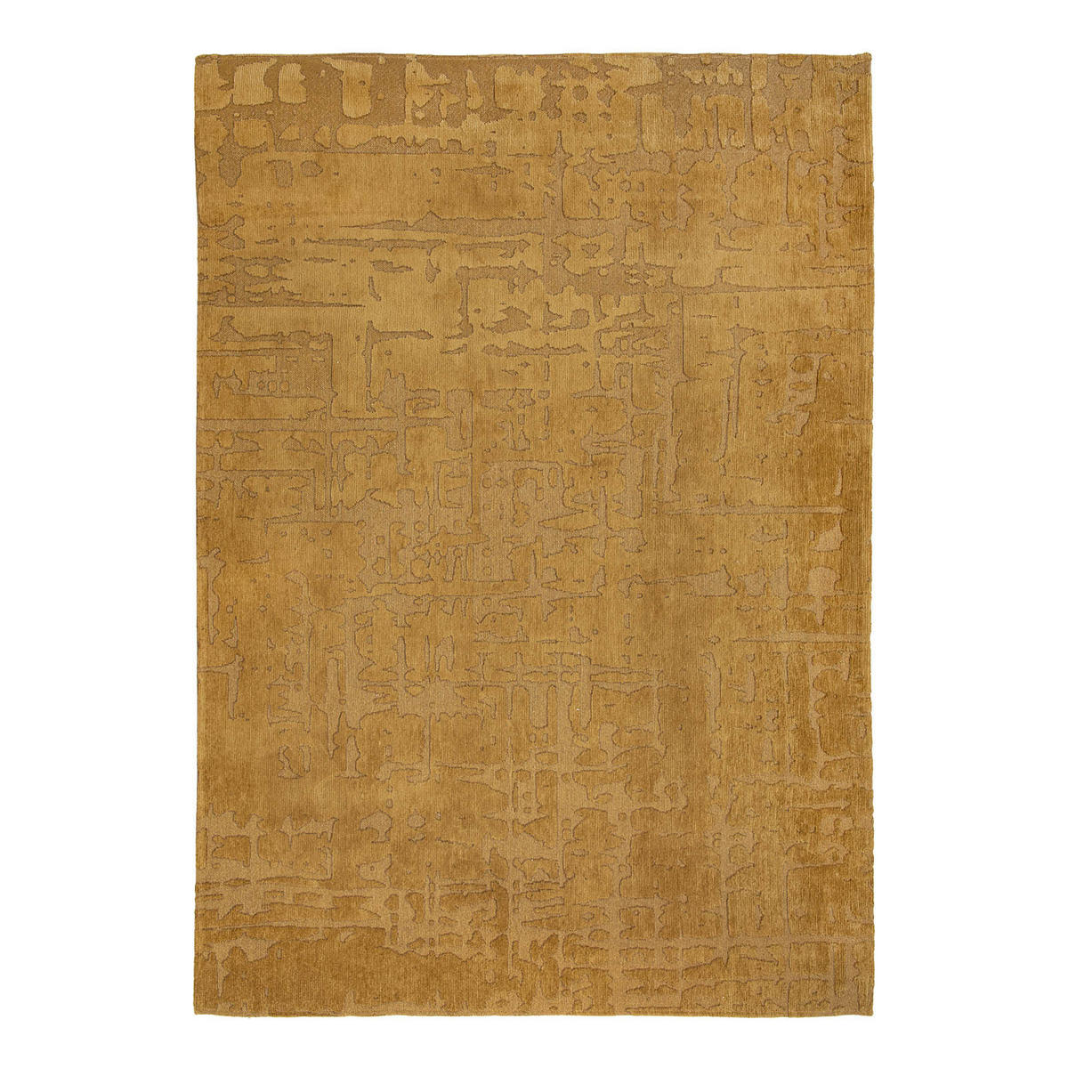 TEPPICH Madagascar Gold Structures 170/240 cm - Gelb, Textil (170/240cm) - Louis De Poortere