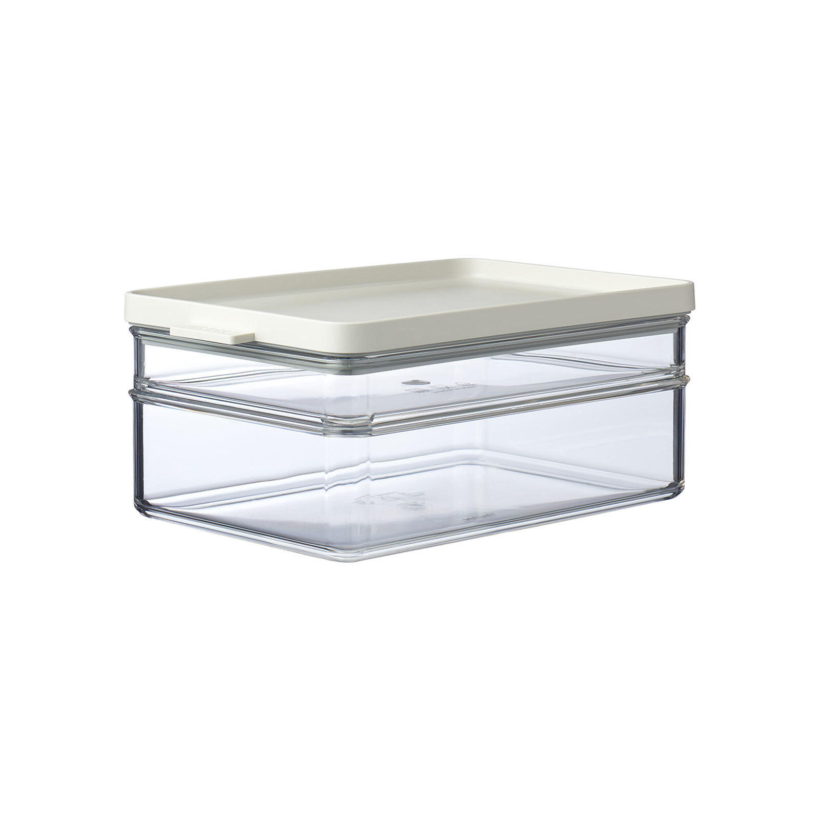 KÜHLSCHRANKDOSE DUO Omnia Nordic White 500+1200 ml - Weiß, Kunststoff (14.9/9.4/23cm) - Mepal