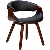 ESSZIMMERSTUHL Foley 76x62x52 cm walnuss/schwarz - Nussbaumfarben, Holz (62/76/52cm) - furnicato