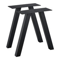 TISCHGESTELL-SET 2 TLG. Mariager - Schwarz, Metall (30/42/3cm) - [en.casa]