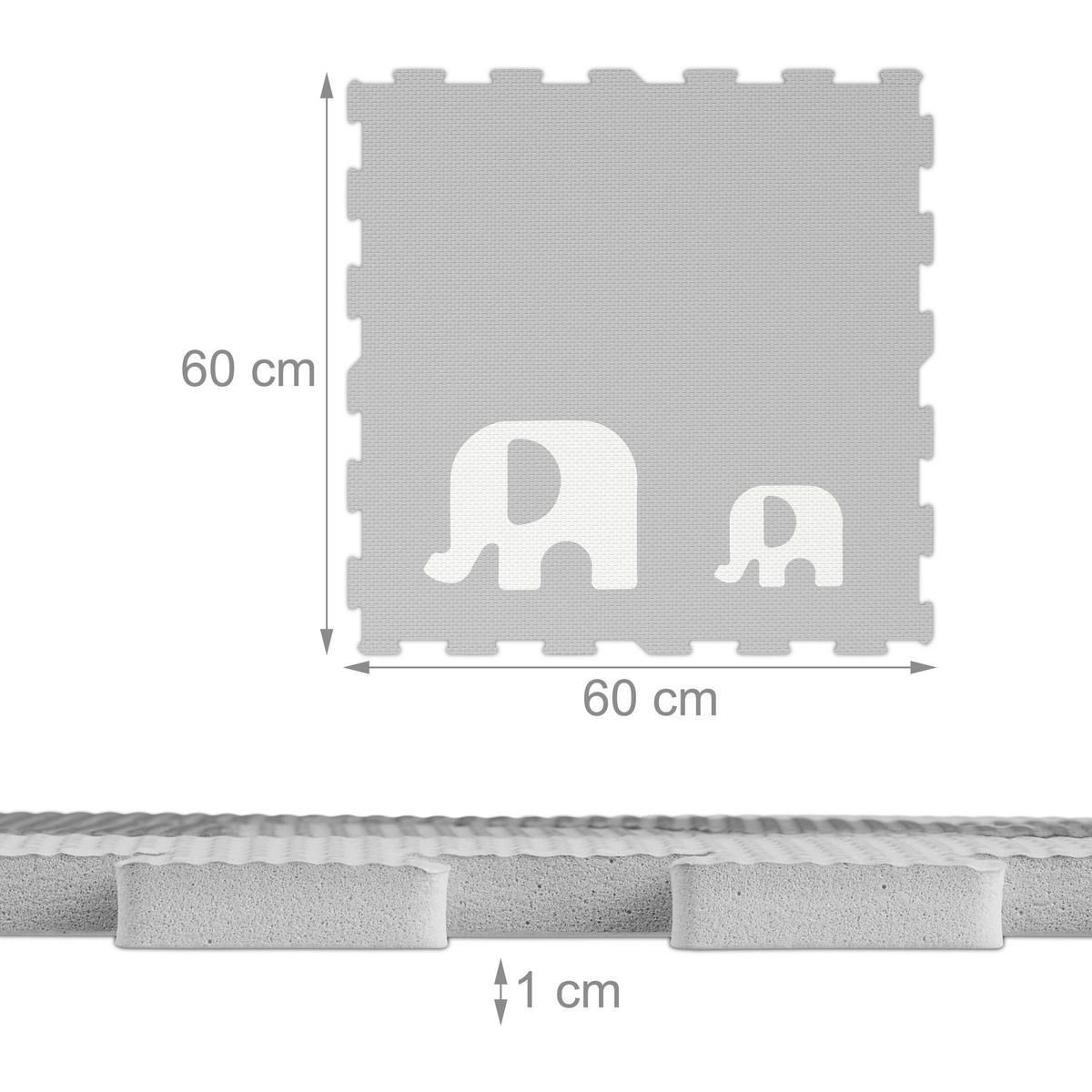 12-DIELNA peničková podložka - viacfarebná, textil (60/60cm) - Relaxdays