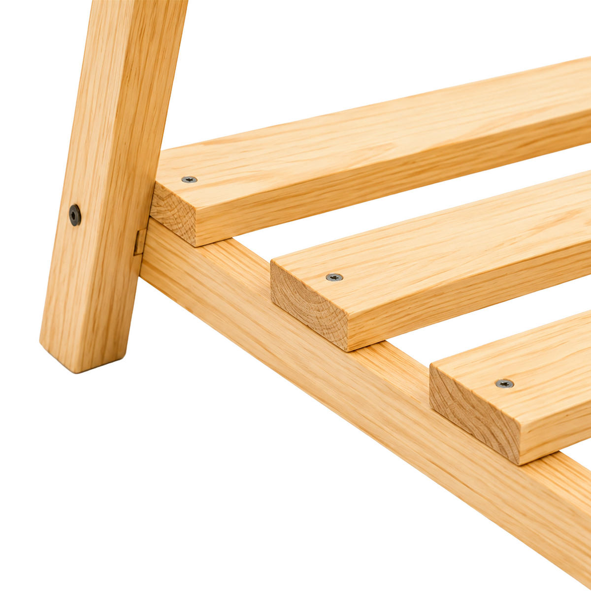 KINDERKLEIDERSTÄNDER Natur Kiefernholz mit Regal 111,5 cm - Hellbraun, Holz (112/111.5/48cm) - Relaxdays