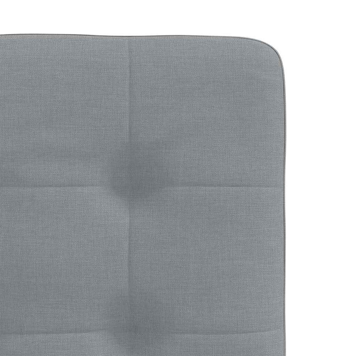 ESSZIMMERSTÜHLE 2 Stk. Hellgrau Stoff 45*54*86cm - Grau, Metall (45/86/54cm) - ZMH