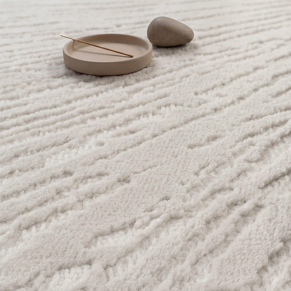 KURZFLORTEPPICH 80/150 cm Tinos 573 - Creme, Textil (80/150cm) - Paco Home