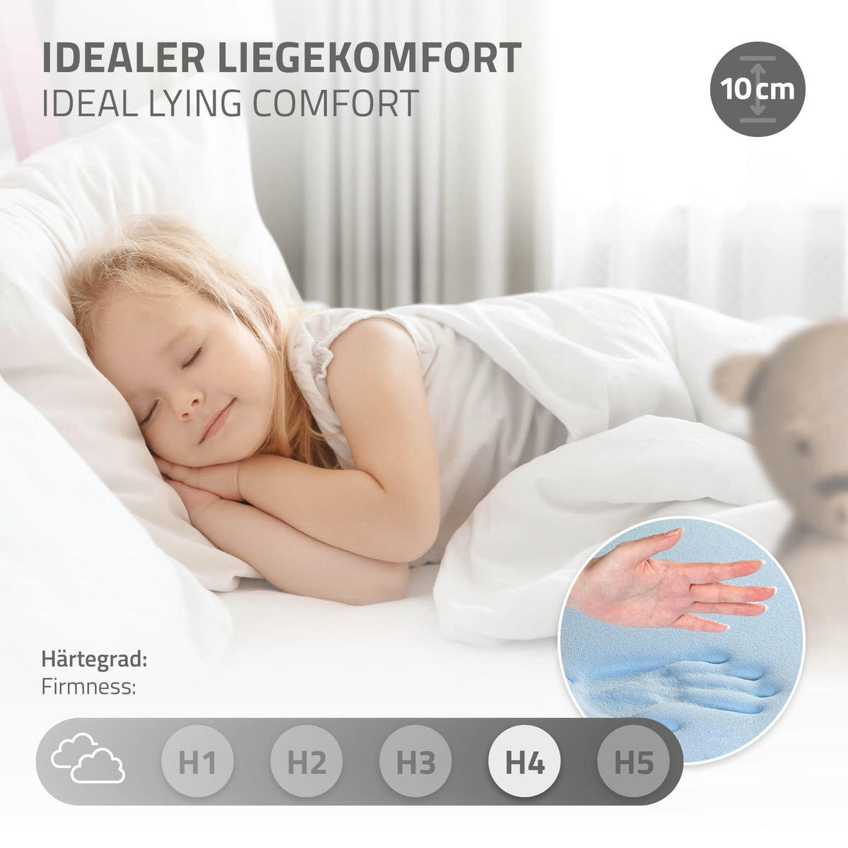 KINDERBETT Tipi mit Matratze 70x140 cm Rosa - Pink, Holz (70/140cm) - ML-DESIGN