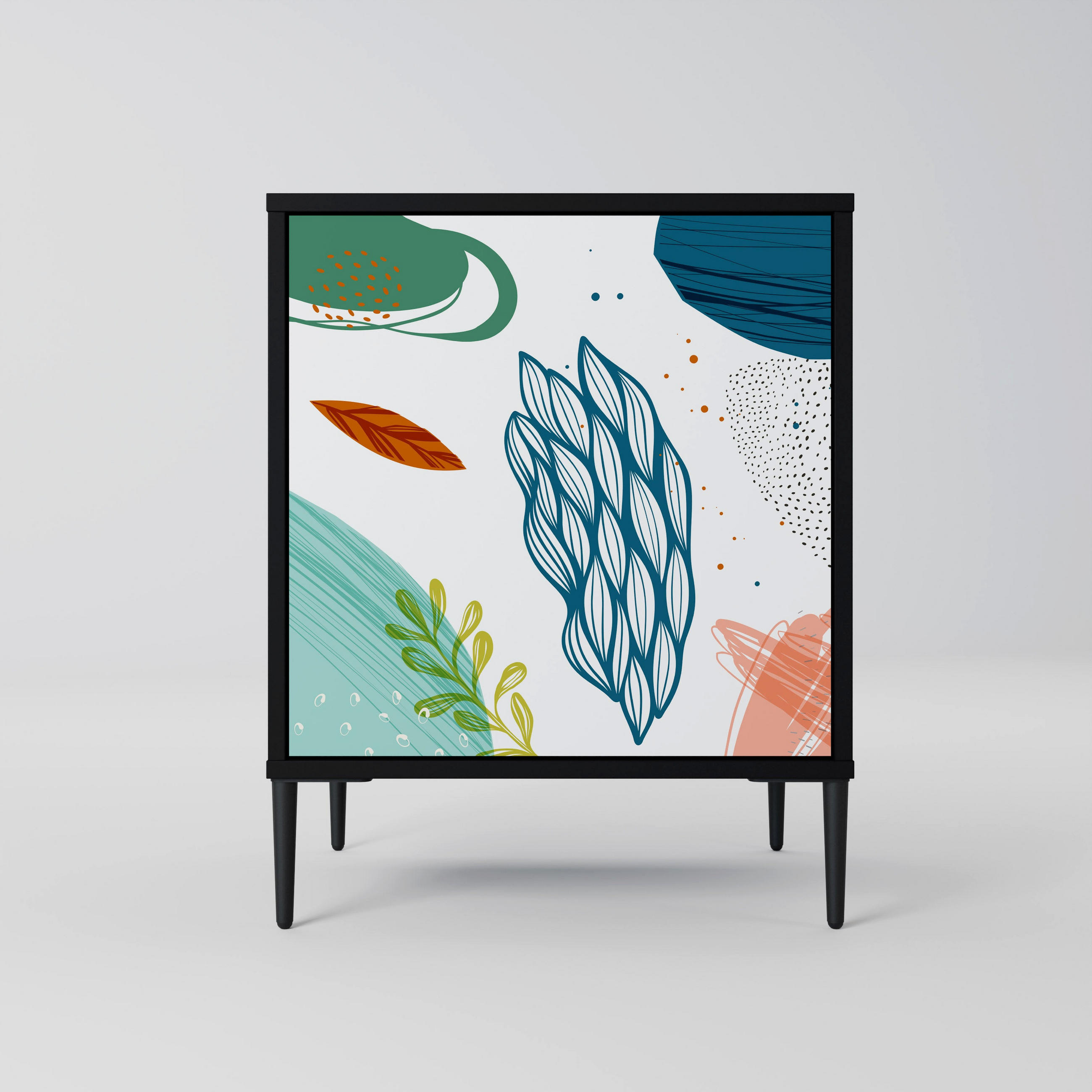 SpaceRebels Sideboard Schwarz 57.5x72.5x42 cm