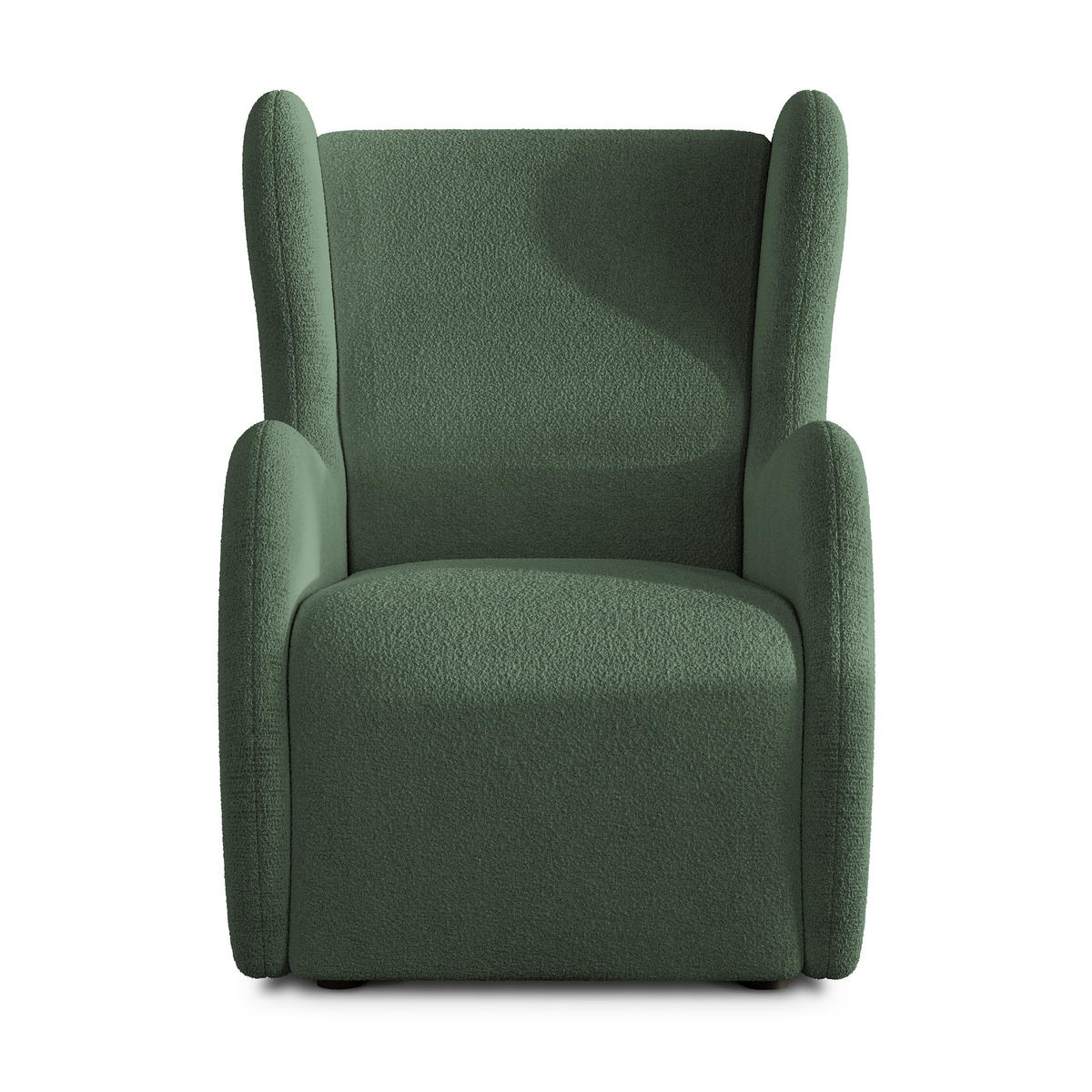 MASSENO Relaxační Křeslo MASTI, Látka s přezkami Zelená - zelená barva, kompozitní dřevo (74/100/86cm) - MASSENO