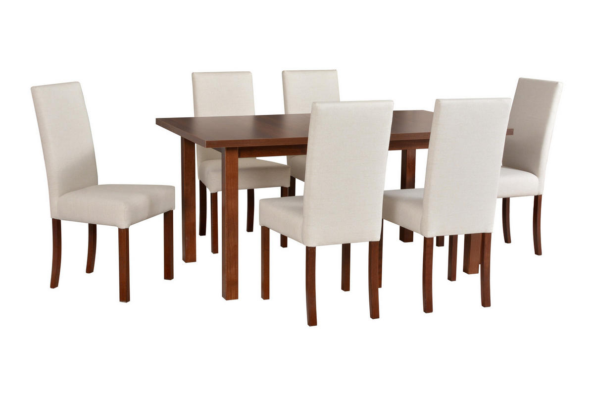 ESSTISCH Modena 2, 160-200/92 cm, walnussfarben - Walnussfarben, Holz (92/160/78cm) - Leaf Design