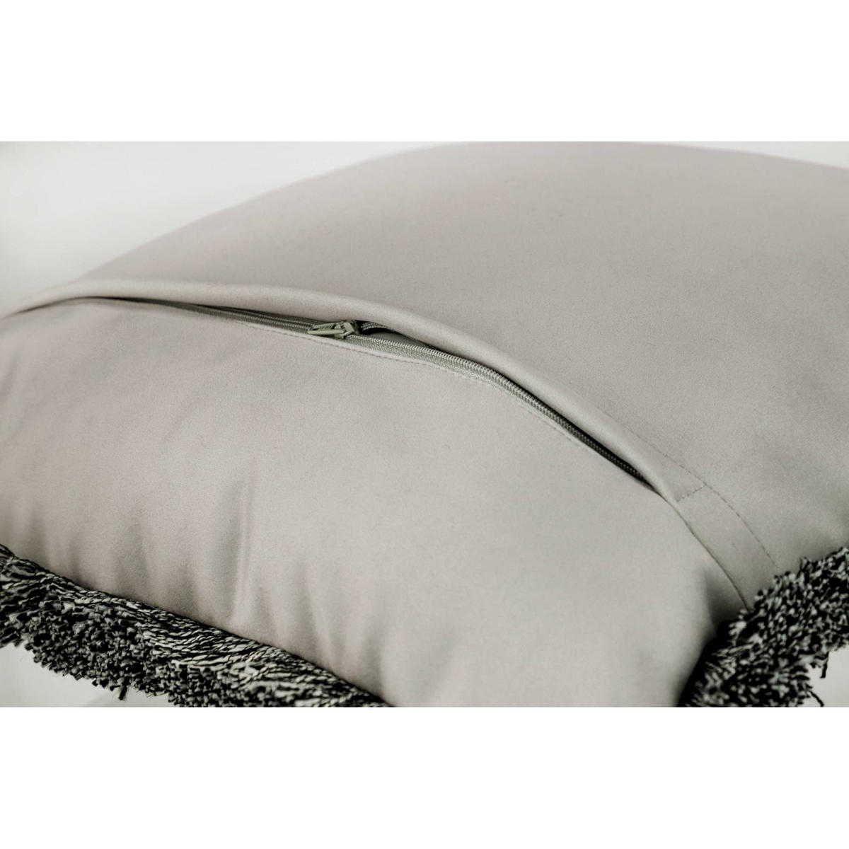 ZIERKISSENHÜLLE TRAIL - Anthrazit, Textil (45/45cm) - Schöner Wohnen