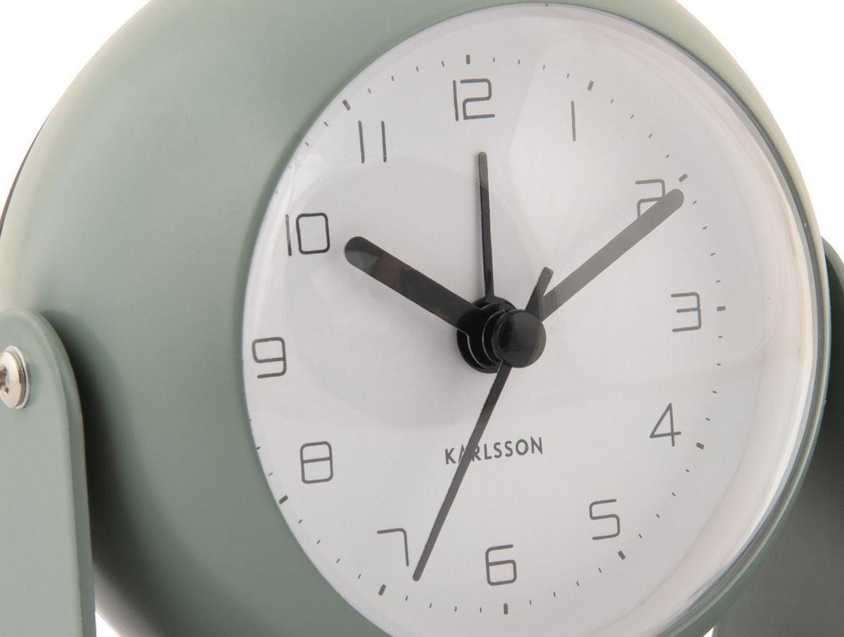 WECKER Bunky Ø 9 cm - Waldgrün, Metall (10.2/13/7cm)