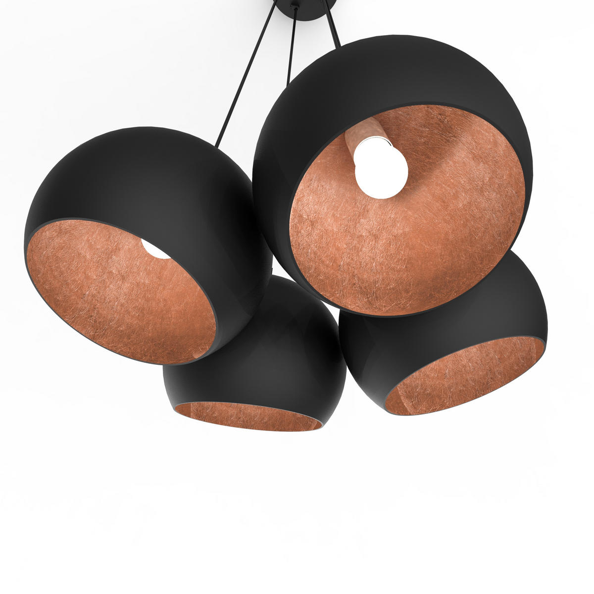 HÄNGELEUCHTE - Kupferfarben, Metall (25/25/20cm) - Lumicom