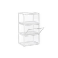 SCHUHBOX SCHUHORGANIZER 3ER-SET - Weiß, Kunststoff (28/36cm) - Hansiro