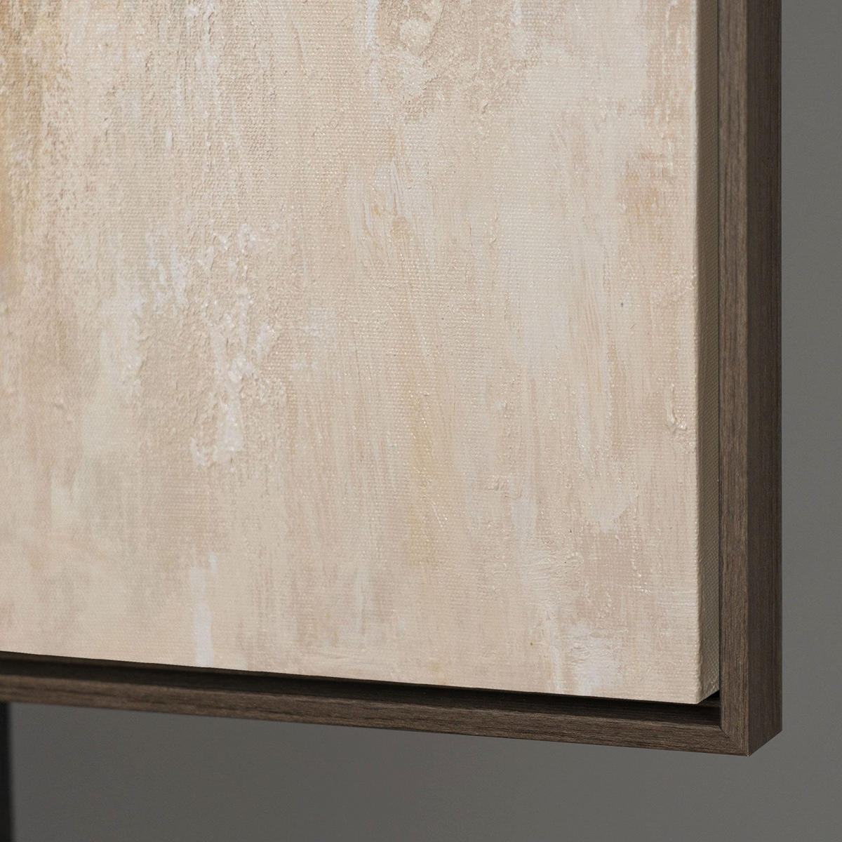 GEMÄLDE Lichtübergänge Schattenfugenrahmen Grau 120x80 cm - Grau, Holz (120/80cm) - YS-art gallery