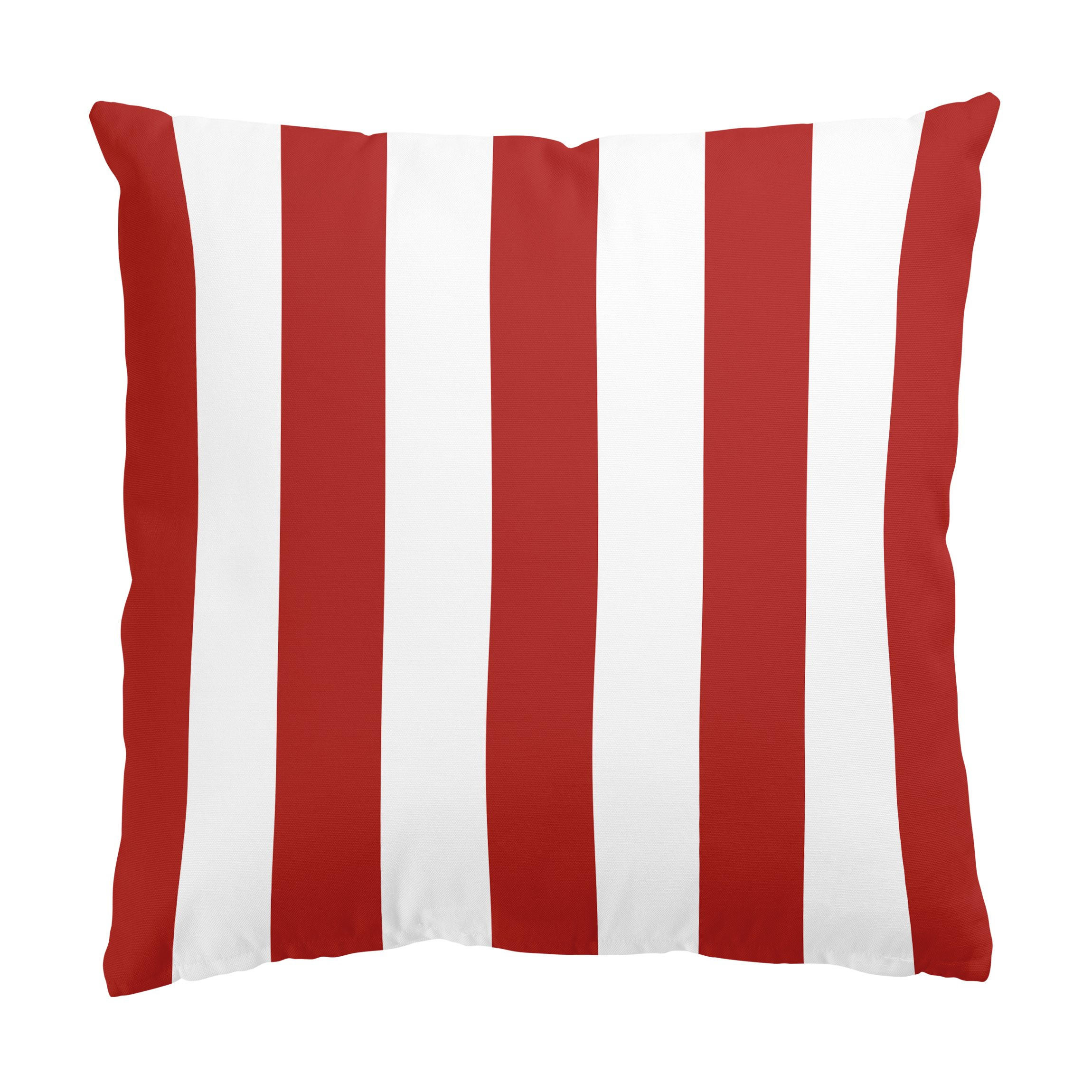 KISSENBEZUG Längsstreifen in Rot 40/40 cm - Rot, Textil (40/40cm) - Bilderwelten