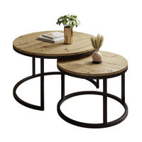 COUCHTISCH CIRI 2-in-1 Eichenholz ArtisanWotn - Schwarz, Holzwerkstoff (70/70/48cm) - Lookway