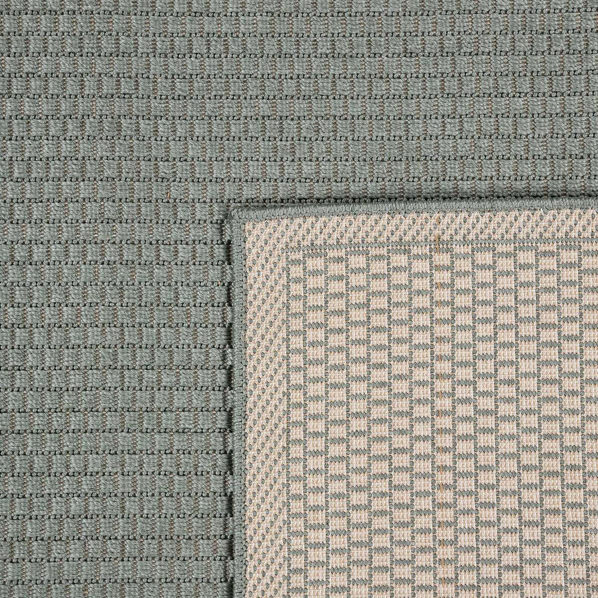 OUTDOOR Teppich Natur Balkon, Terrasse schmutzabweisend Grün Rechteckig 120x160 - Grün, Textil (120/160cm) - KADIMA DESIGN