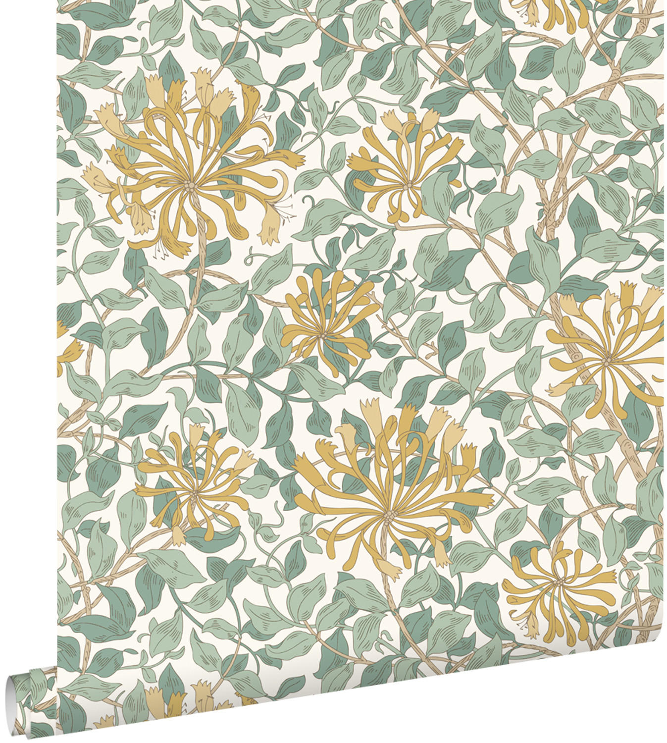 TAPETE Blumen 50 x 900 cm - Gelb, Papier (50/900cm) - ESTAhome